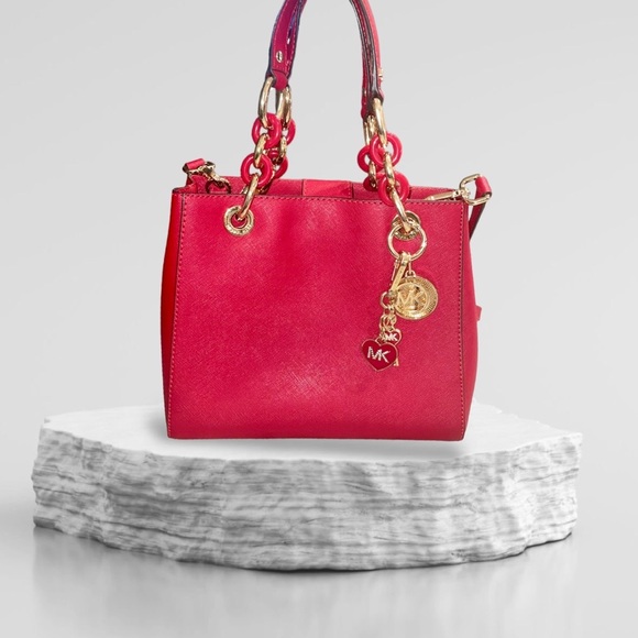 🔥 SALE! HP! 🔥 Michael Kors Cynthia Small Satchel - Picture 2 of 14